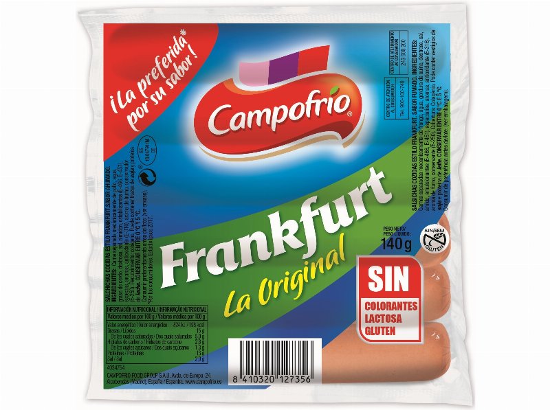 Salsichas Frankfurt Campofrio 140 g