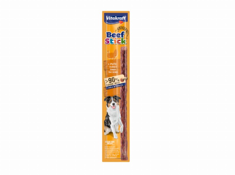 Snacks Para Cão Beef Stick Vitakraft Com Peru