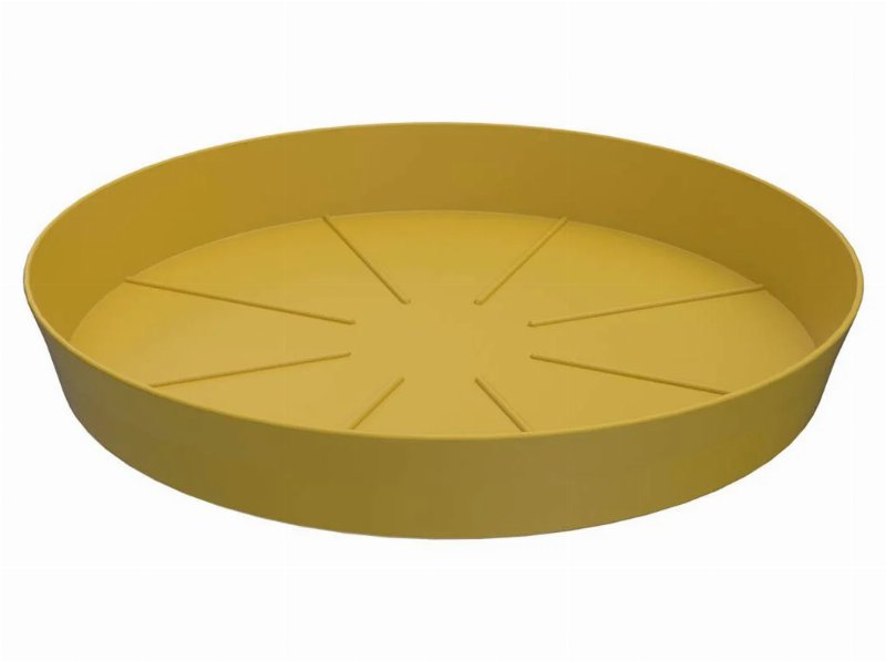 Prato Para Vaso Gardenstar Plastico Mostarda Ø25Cm