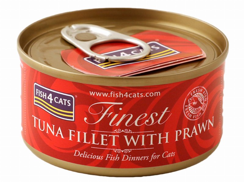 Comida Húmida Gato Fish4Cats Atum E Camarão 70 g