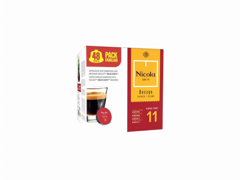 Cápsulas Café Nicola Bocage Dg Int 11 Pack Fam 48Un