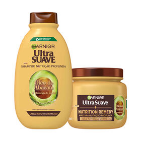 Conjunto Champô E Máscara Abacate E Carité Garnier Ultra Suave 400 ml + 340 ml