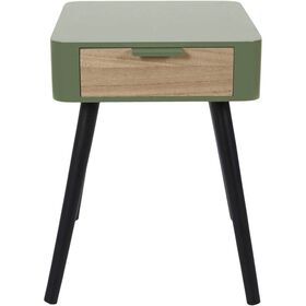 Mesa De Cabeceira Verde Caqui
