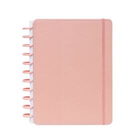Caderno Smart Com Elástico Espiral A4 Pautado Rosa Talia
