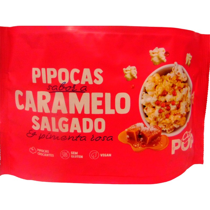 Pipocas De Caramelo E Pimenta Rosa 100 g
