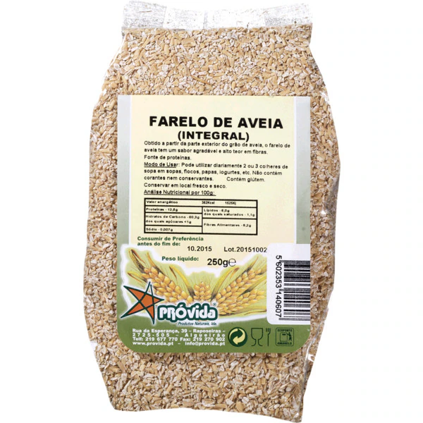 Farelo De Aveia Integral Biológico 250 g