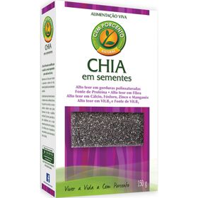 Sementes De Chia Cem Porcento 150 gr