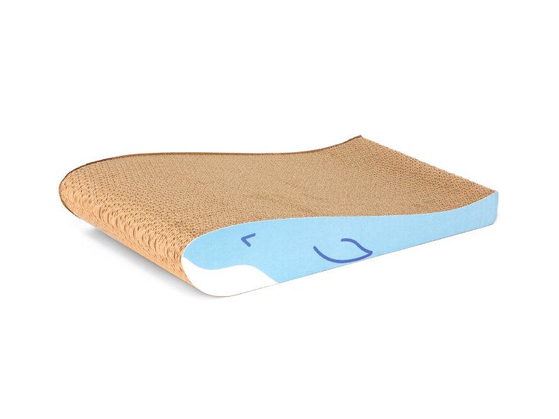 Arranhador Para Gato Mimau Baleia Em Cartão 43X25.4X8Cm