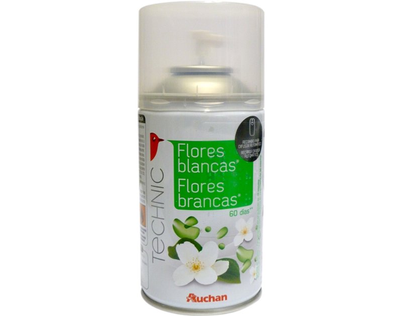 Difusor Auchan Automático Recarga Flores Brancas 250 ml