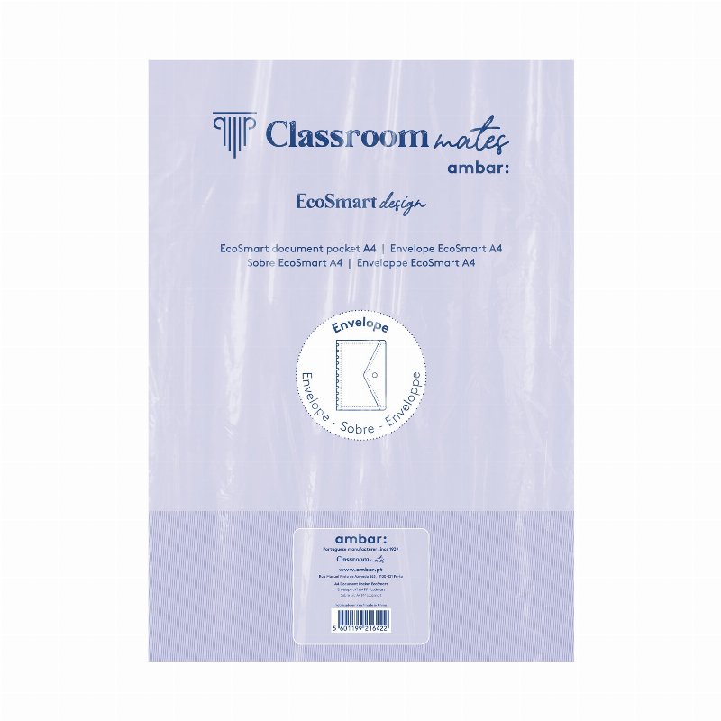 Envelope Para Caderno Ecosmart Ambar Com Fecho A4