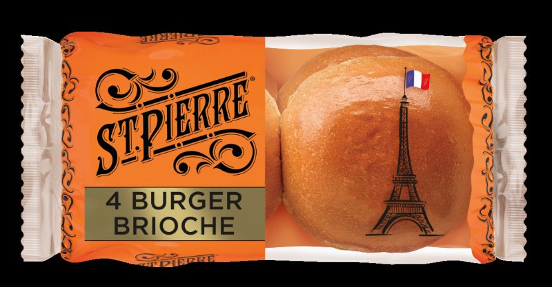 Pão Brioche Para Hambúrguer St. Pierre 0.25Kg