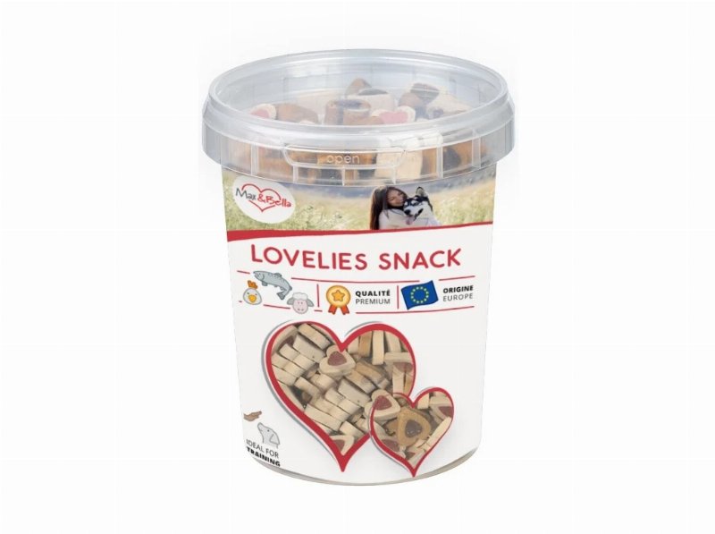Snack Cão Max&Bella Mix Corações 300 g