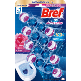 Bloco Sanitário Blue Auto Activ Floral Bref 4 Un