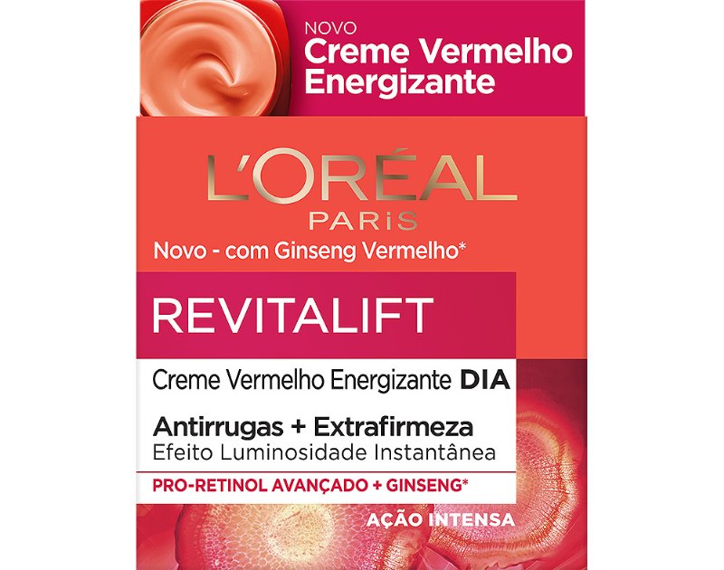 Creme Revitalift Rosto Ginseng Vermelho Dia 50 ml