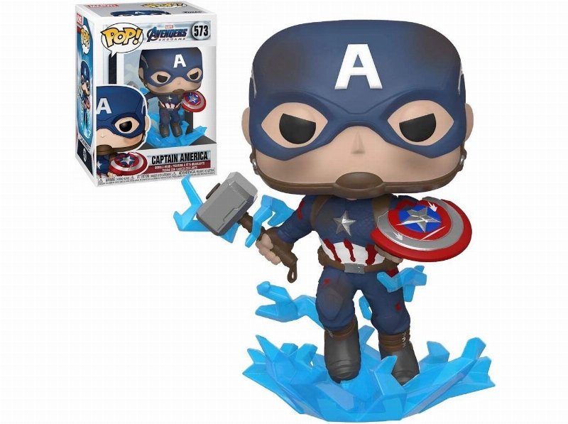 Figura Funko Pop! Avengers Captain America With Mjolnir