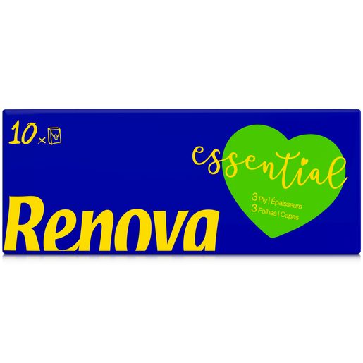 Lenços De Papel Renova Essential Pack 10