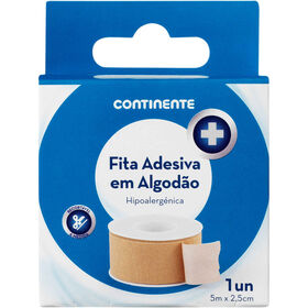 Fita Adesiva Algodão 5 M X 2,5 Cm Continente 1 Un