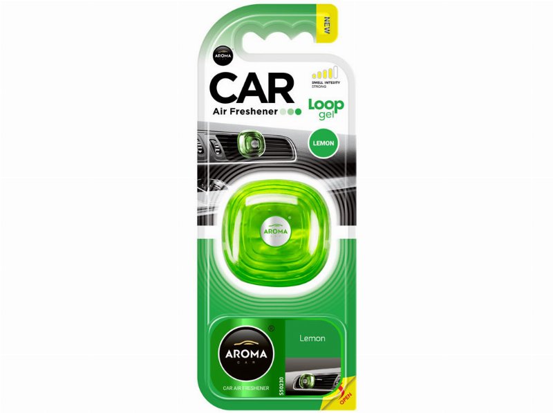 Ambientador Automóvel Loop Aroma Car Gel Lemon