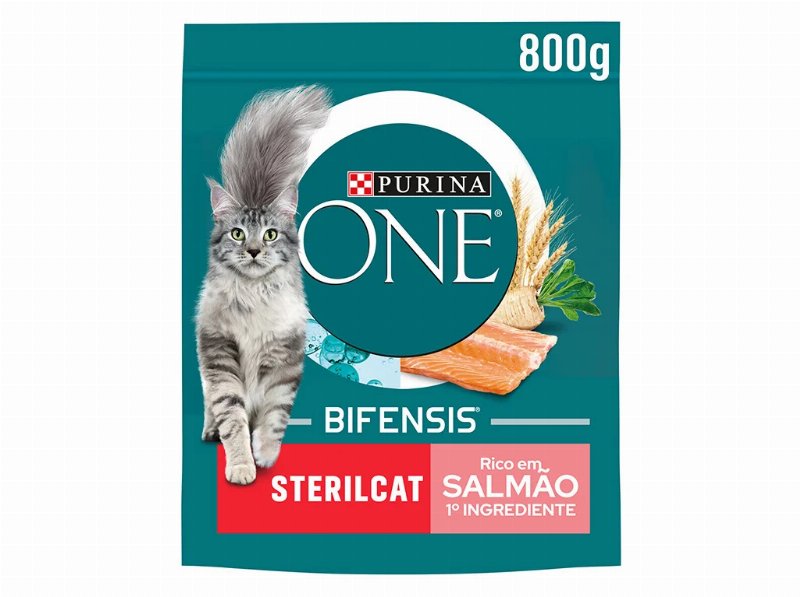 Ração Para Gato Purina One Esterilizado Com Salmão 800 g