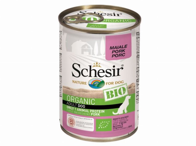 Comida Húmida Cão Schesir Bio Lata Porco 400 g