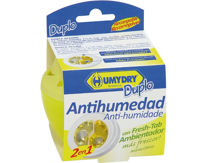 Desumidificador Humydry Duplo Limão 75 g