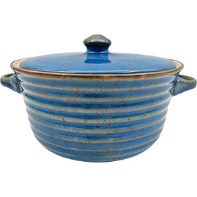 Caçarola Reativa Com Tampa 1,05 l Azul Kasa