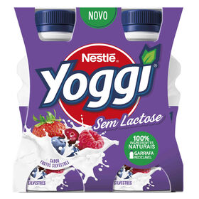 Iogurte Líquido Frutos Silvestres Sem Lactose Yoggi 640 gr (4 Un)