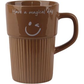 Caneca 400 ml Smile Castanha Kasa