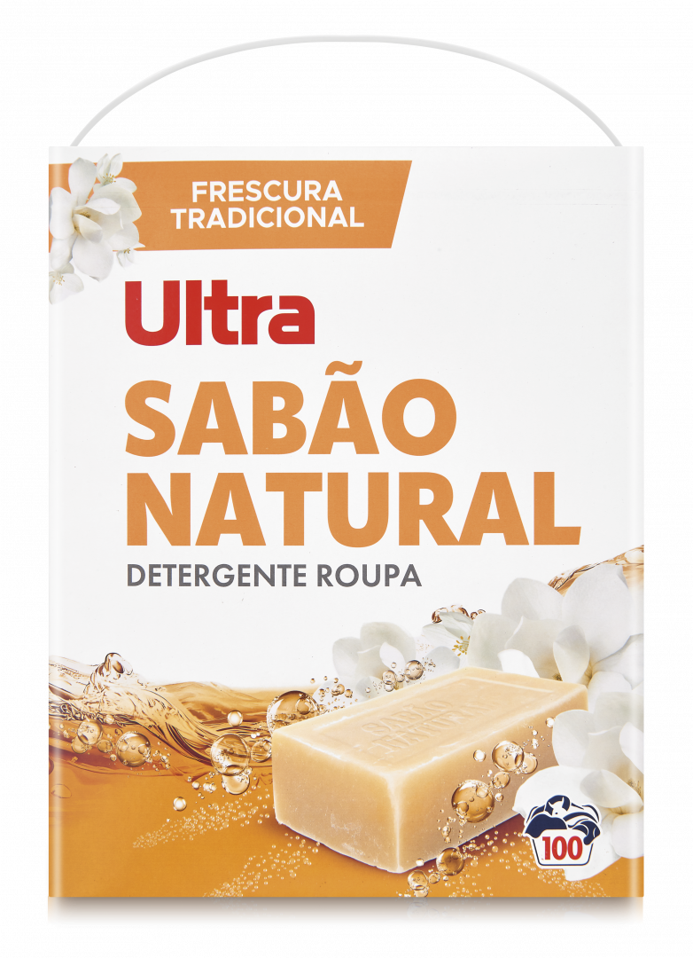 Detergente Máquina Roupa Em Pó Sabão Natural Ultra 100Dos