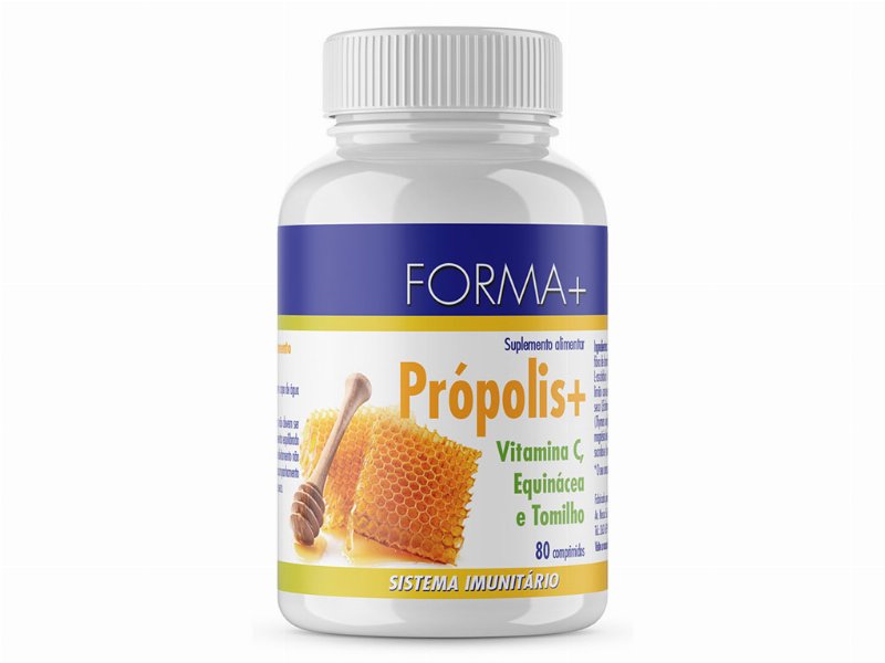 Suplemento Forma+ Propólis Vitamina C Equinácea 80 Comp
