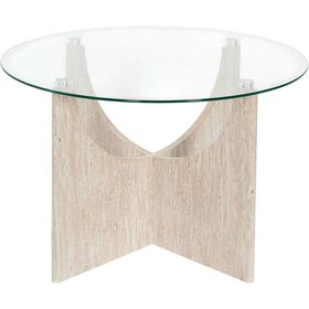 Mesa De Centro Vidro Pietra