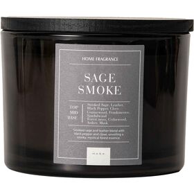 Vela Em Copo Tampa Madeira Escura Smoke 879 g Kasa