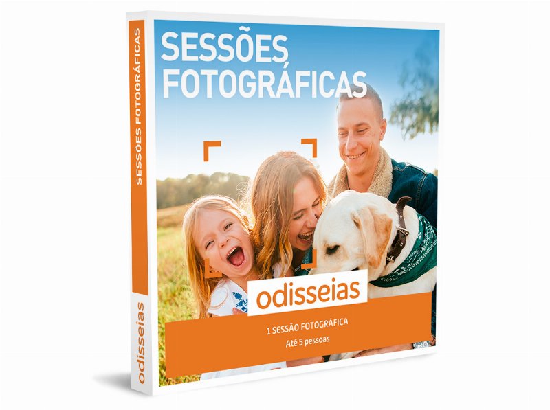 Pack Presente Odisseias - Sessões Fotográficas " " Experiência Até 5 Pessoas