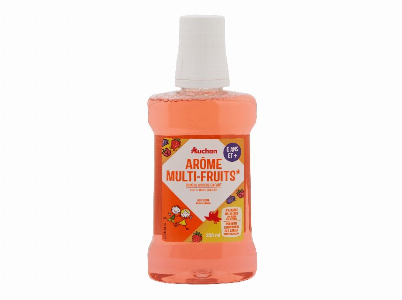 Elixir Auchan Kids 6+ Anos Multifrutos 0% Álcool E 0% Açúcar 250 ml