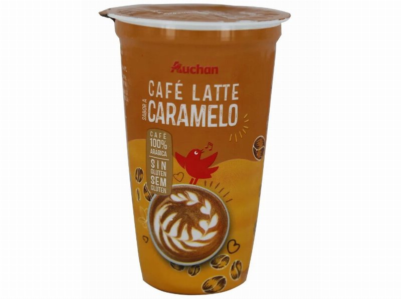 Café Latte Caramelo Auchan 100% Arábica Sem Glúten 250 ml