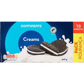 Bolachas De Chocolate Recheadas Com Creme De Baunilha Pack Poupança Continente 440 gr
