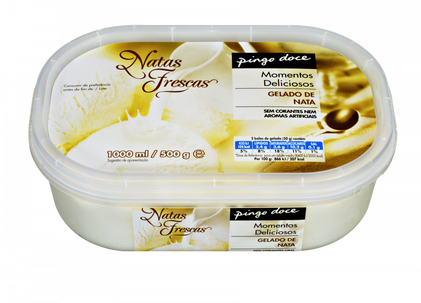 Gelado De Natas Frescas Pingo Doce 1L