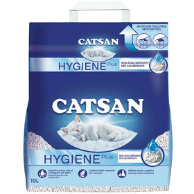 Areia Não Aglomerante Natural Hygiene Plus Catsan 10 l