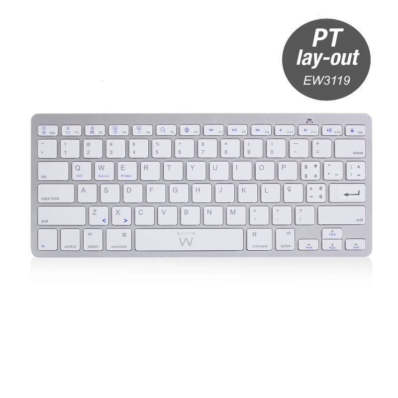Teclado S/Fios Ewent Ew3119 Bluetooth Pt