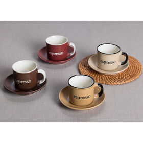Conjunto 4 Chávenas Café Coloridas Kasa 1 Un