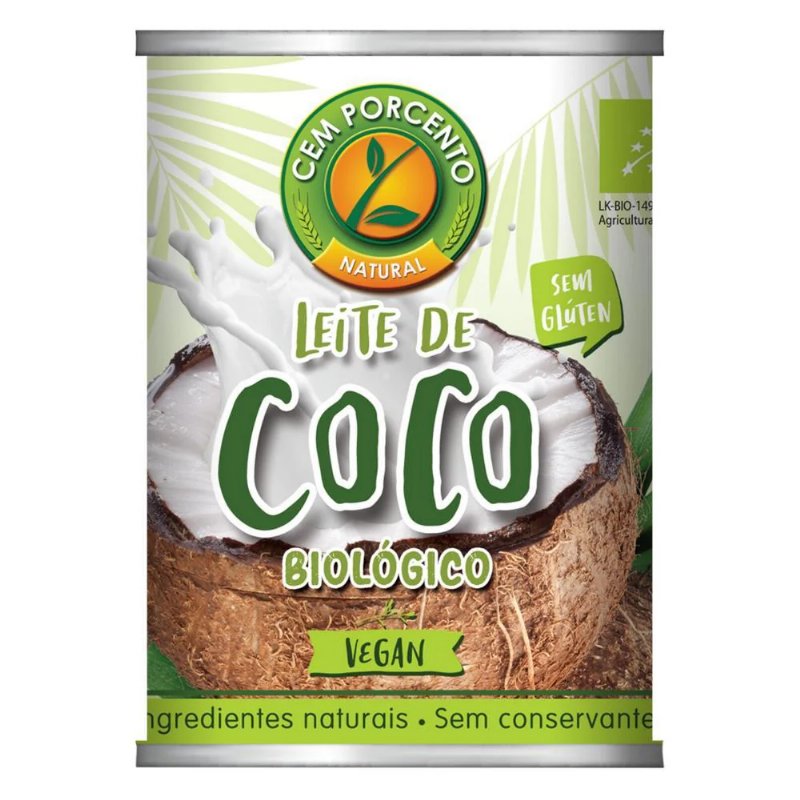 Leite De Coco Bio Cem Porcento 400 ml