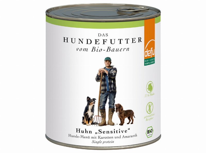 Comida Húmida Bio Cão Defu Sensitive Frango 820 g