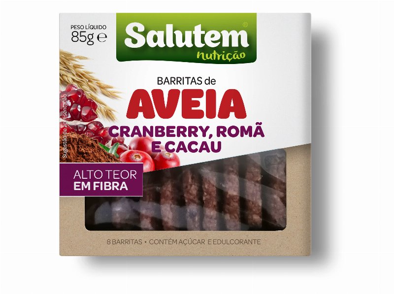 Barritas De Aveia Salutem Aranho Roma E Cacau 85 g