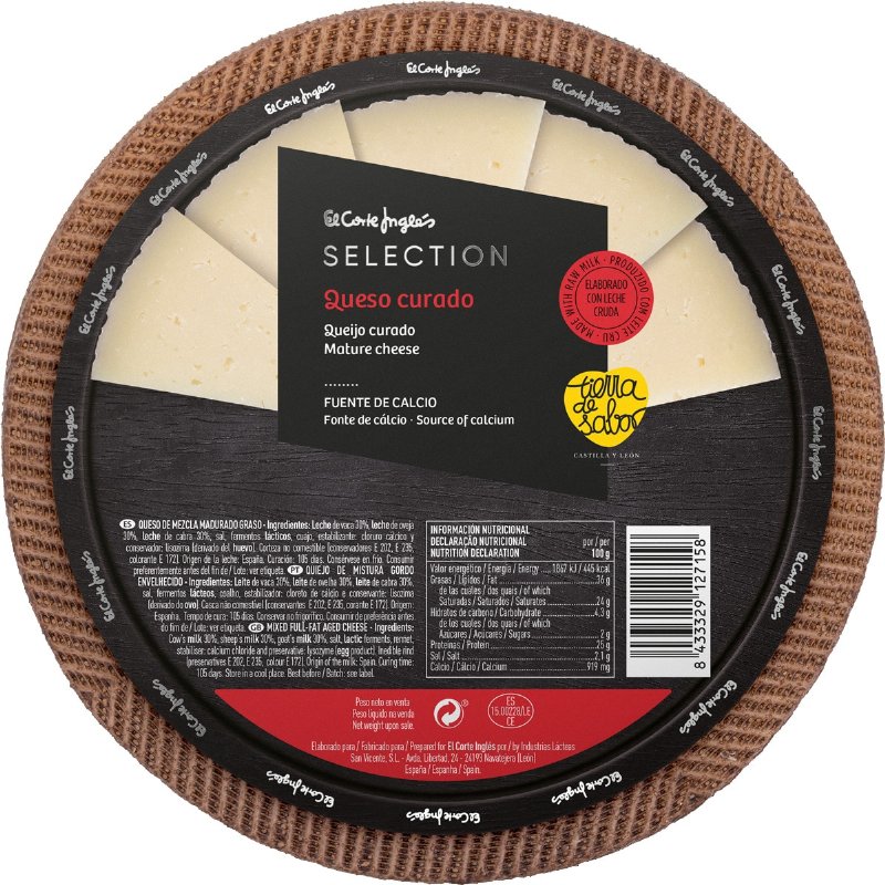 Queijo De Espanha Curado Elaborado Com Leite Cru