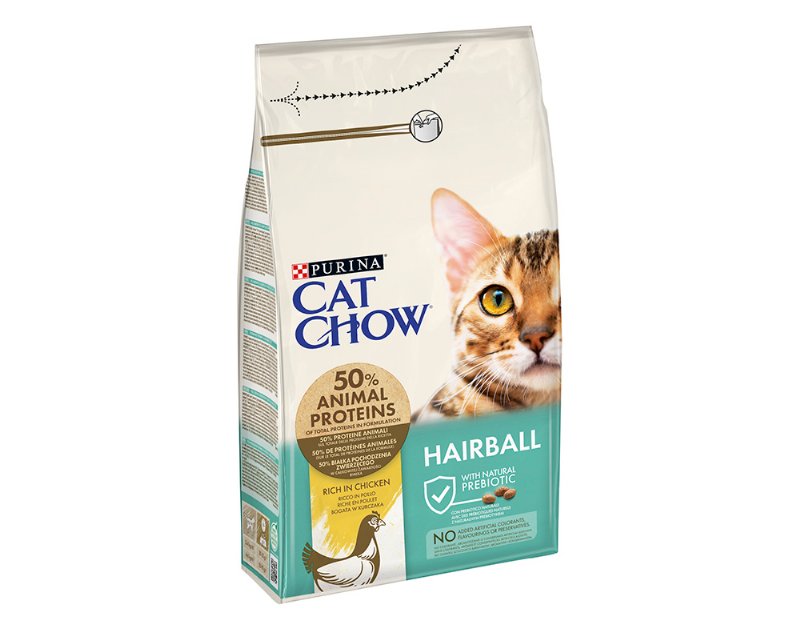 Ração Para Gato Adulto Cat Chow Bolas De Pêlo 1.5 kg