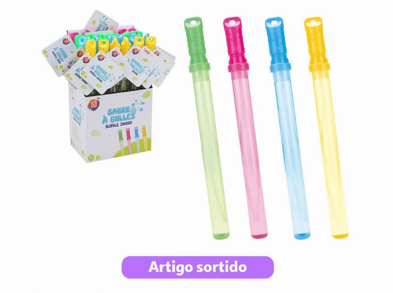 Espada One Two Fun Com Bolas Sabão 120 ml Cores Sortidas