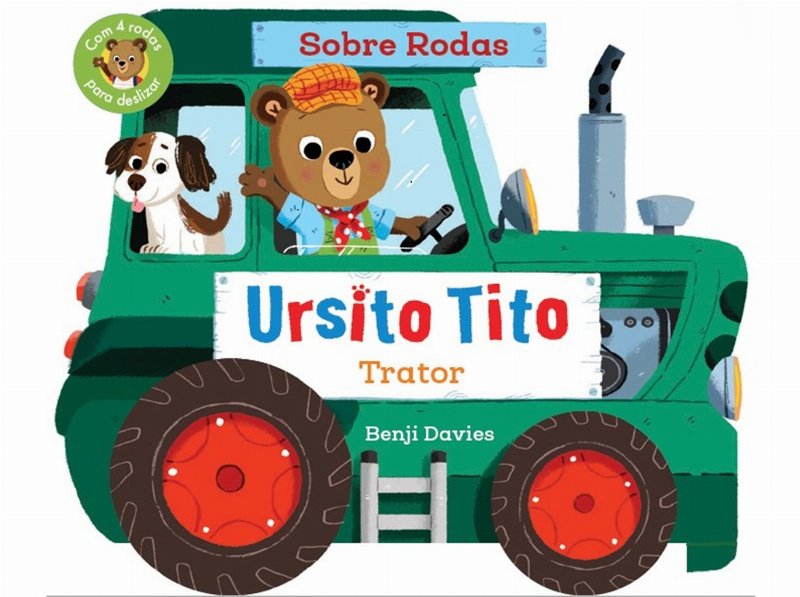 Livro Ursito Tito - Trator - Sobre Rodas