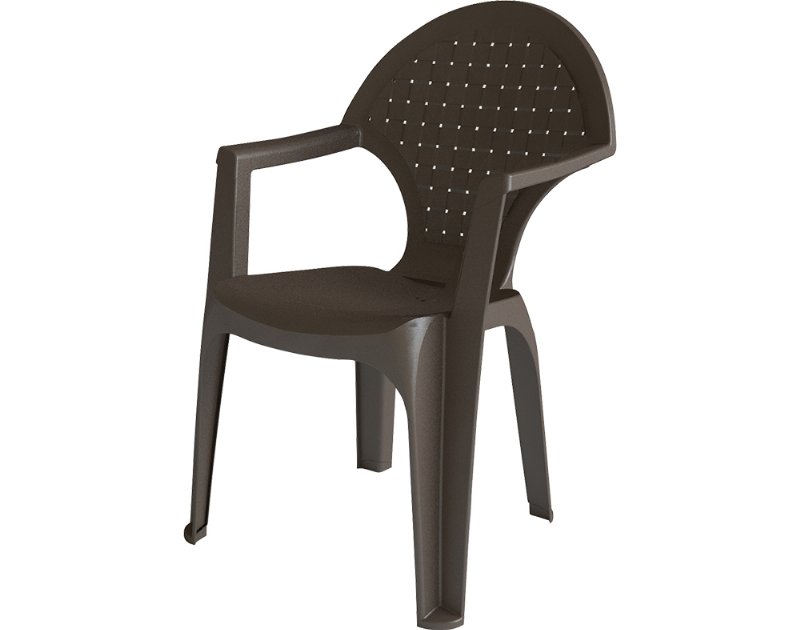 Cadeira Monobloco Dream Creta Wengue 87X56X60Cm