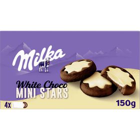 Bolachas De Chocolate Com Chocolate Branco Mini Stars Milka 150 gr