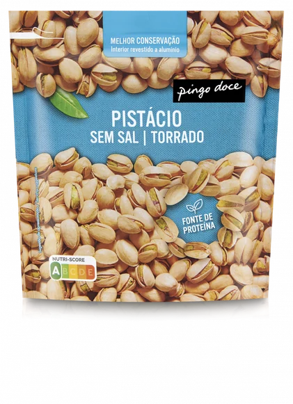 Pistáchios Torrados Sem Sal Pingo Doce 0.2Kg